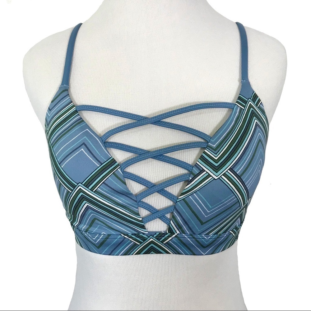 Victoria’s Secret Victoria Sport Bra Criss Cross Front Back Strappy Size SMALL